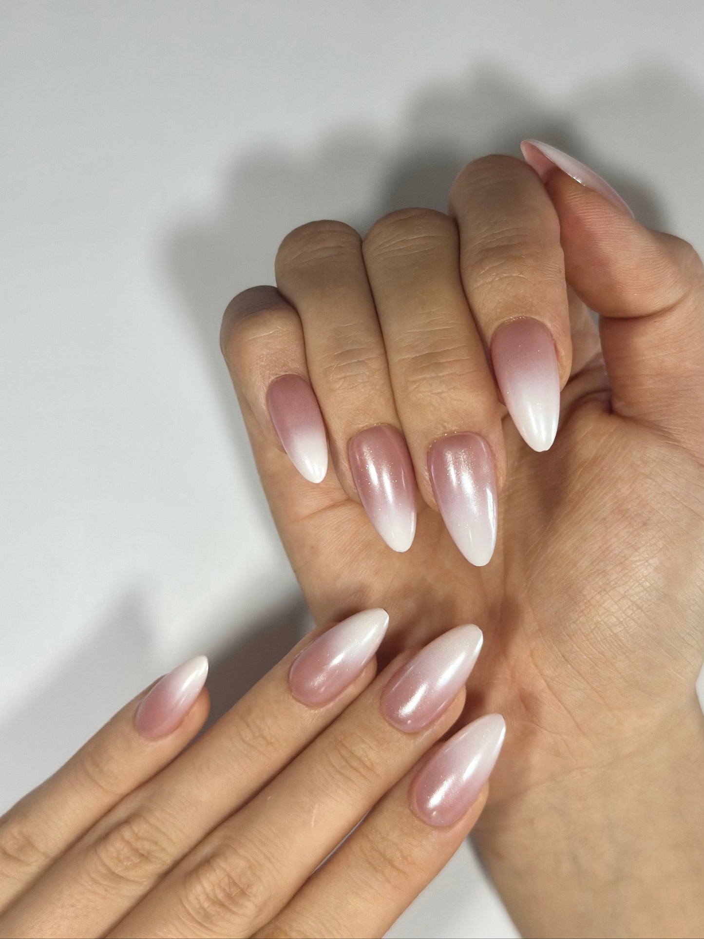 Clean Girl Nails, Soft Glam Glazed Donut Press-on Nails, Bridal Nails for Wedding | Secure The Nails