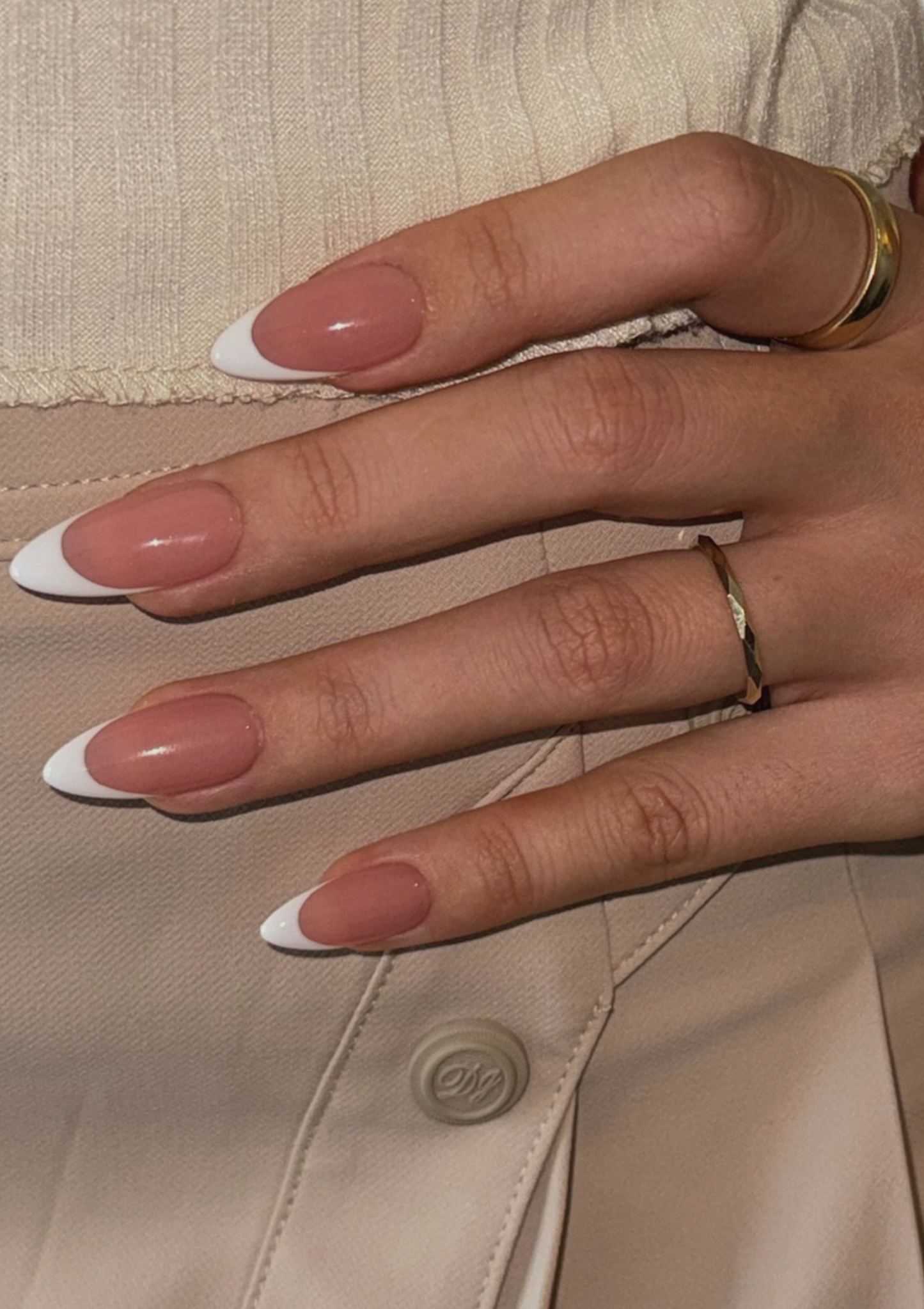 French Tip Press-on Nails for Work, Everyday Nails, Easy to Apply, Long-lasting, Salon-quality | Secure The Nails