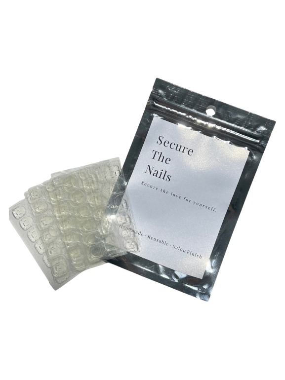 Long-lasting 10 Pack Press-on Nails Sticky Tabs, Gel Stickers for press-ons | Secure The Nails