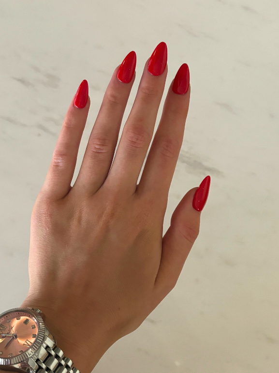 Red Almond Press-on Nails, Everyday Nails for Work | Secure The Nails