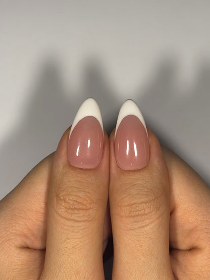 French Tip Press-on Nails for Work, Everyday Nails, Easy to Apply, Long-lasting, Salon-quality | Secure The Nails
